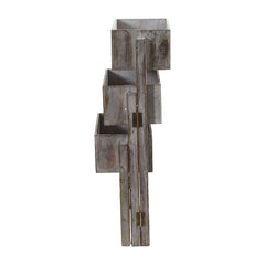 3.5’ Gray Washed Expandable Decorative Planter - Ornate Home