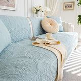 Cotton Quilted Sofa Cover, Non-Slip Couch Protector Fits Backrest, Seat & Armrest