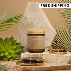 3.5oz Mandarin Rind + Geranium Natural Coconut Apricot Wax Candle - Ornate Home