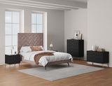 3-Piece DUMBO 5-Drawer Tall Dresser, DUMBO 3-Drawer Standard Dresser and DUMBO Nightstand 2.0 in Black - Ornate Home
