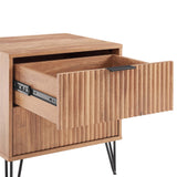 3-Piece DUMBO 5-Drawer Tall Dresser, DUMBO 3-Drawer Standard Dresser and DUMBO Nightstand 2.0 in Golden Brown - Ornate Home