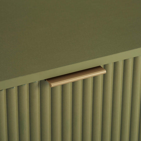 3-Piece DUMBO 5-Drawer Tall Dresser, DUMBO 3-Drawer Standard Dresser and DUMBO Nightstand 2.0 in Olive Green - Ornate Home