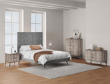 3-Piece DUMBO 5-Drawer Tall Dresser, DUMBO 3-Drawer Standard Dresser and DUMBO Nightstand 2.0 in Rustic Grey - Ornate Home