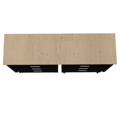 3-Piece Fortress Mobile Space-Saving Garage Cabinet and Worktable 6.0 in Charcoal Grey - Ornate Home