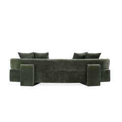 3-Piece Verandah 112" XL Sofa and 2 Accent Chairs in Olive Green - Ornate Home