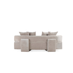 3-Piece Verandah 90.6" Sofa, 112" XL Sofa and Accent Chair in Beige - Ornate Home
