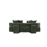 3-Piece Verandah 90.6" Sofa, 112" XL Sofa and Accent Chair in Olive Green - Ornate Home