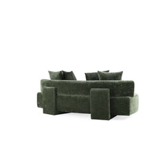 3-Piece Verandah 90.6" Sofa and 2 Accent Chairs in Olive Green - Ornate Home