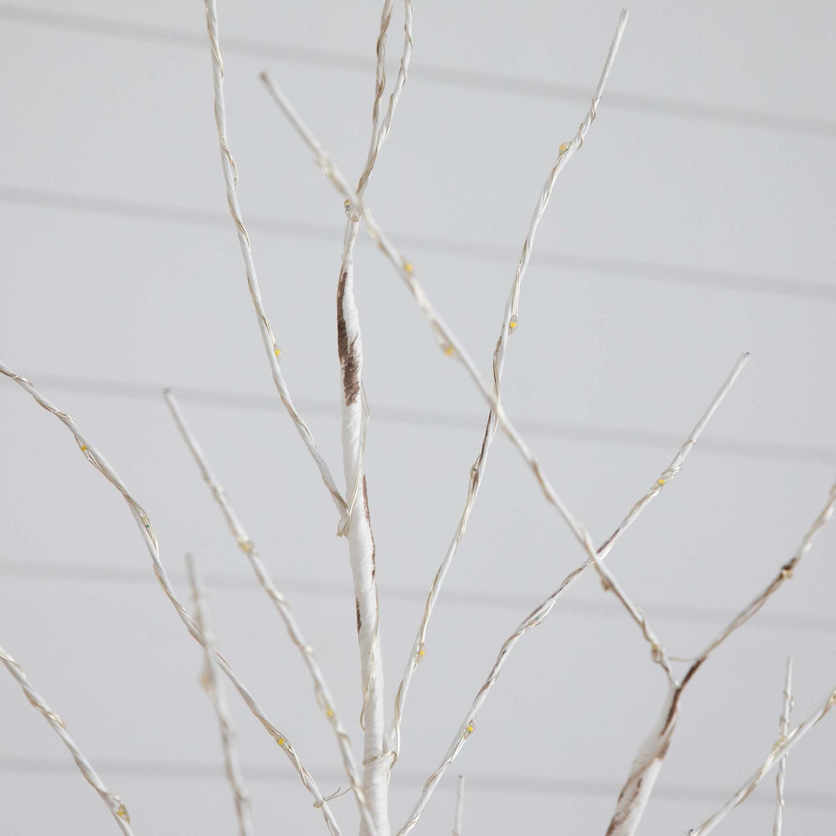 3’ Pre-Lit Artificial White Birch Tree with 120 Warm White LED Lights
