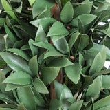 3' UV Resistant Artificial Laurel Plant with Integrated Ground Stake (Indoor/Outdoor)