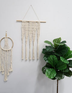3’ x 1’ Boho Macrame Dreamcatcher Wall Hanging Decor - Ornate Home