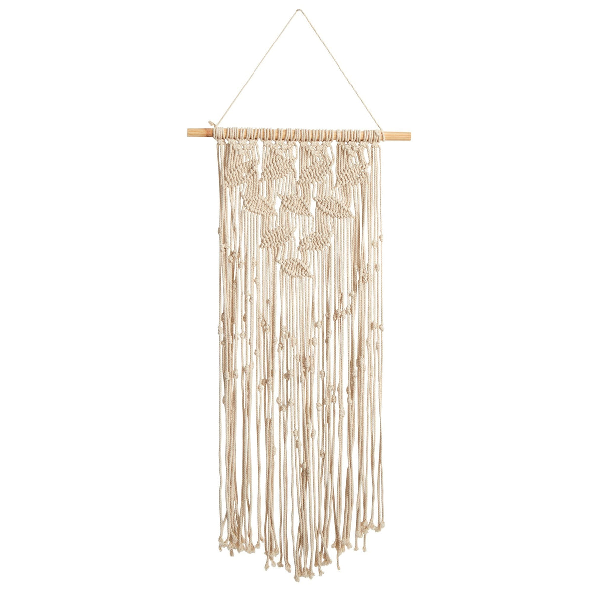 30" Boho Chic Waterfall Leaf Design Macrame Wall Art Décor"