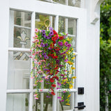 30" UV Resistant Artificial Daisy Hanging Plant (Indoor/Outdoor) - Set of 6