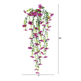 30" UV Resistant Artificial Daisy Hanging Plant (Indoor/Outdoor) - Set of 6