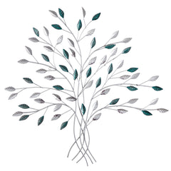 30” x 30” Hand-Painted Metal Tree of Life Wall Art Decor - Ornate Home