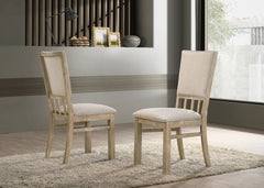 Brutus Wheat 19"W Fabric Dining Chair (Set of 2)