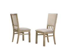 Brutus Wheat 19"W Fabric Dining Chair (Set of 2)