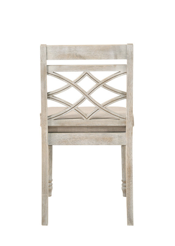 Havanna Off White 19"W Fabric Dining Chair (Set of 2)