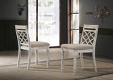 Havanna Off White 19"W Fabric Dining Chair (Set of 2)