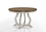 Havanna Vintage Walnut/Off White 47" Round Dining Table