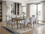 Bistro Vintage Walnut 88" 9-Piece Dining Set