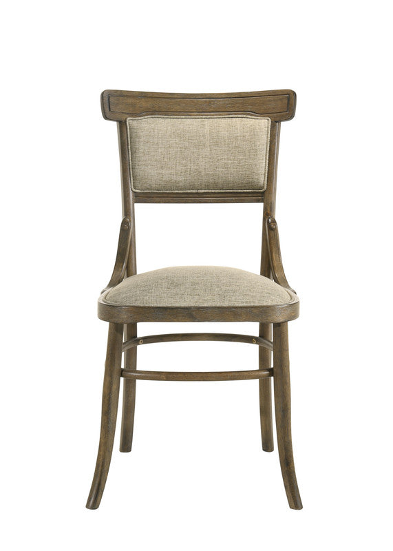 Bistro Vintage Walnut 19"W Fabric Dining Chair (Set of 2)