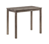 Lux Brown/Creamy White 42" 3-Piece Counter Height Pub Table Set