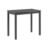 Lux Gray 42" 3-Piece Counter Height Pub Table Set