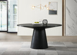Jasper Ebony Black/Gray 59" 5-Piece Round Dining Set