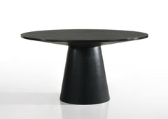 Jasper Ebony Black 59" Round Dining Table