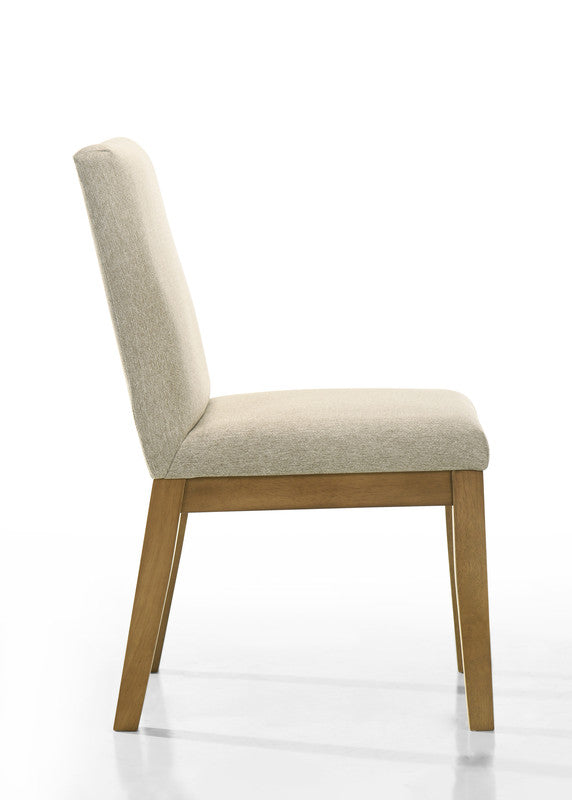 Jasper Driftwood/Beige 19"W Fabric Dining Chair (Set of 2)