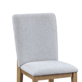 Delphine Gray 19"W Linen Dining Chair (Set of 2)