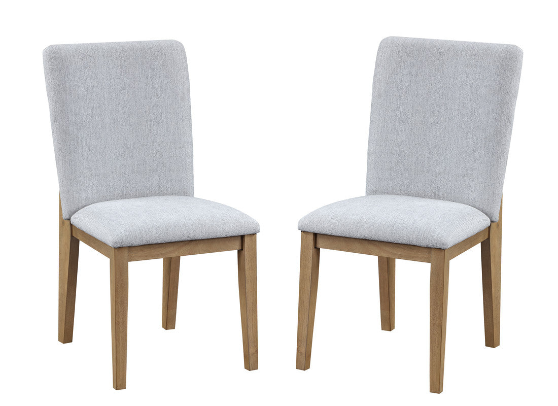 Delphine Gray 19"W Linen Dining Chair (Set of 2)