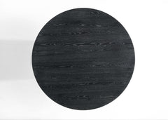 Jasper Ebony Black/Beige 47" 5-Piece Round Dining Set