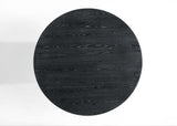 Jasper Ebony Black 47" 5-Piece Round Dining Set