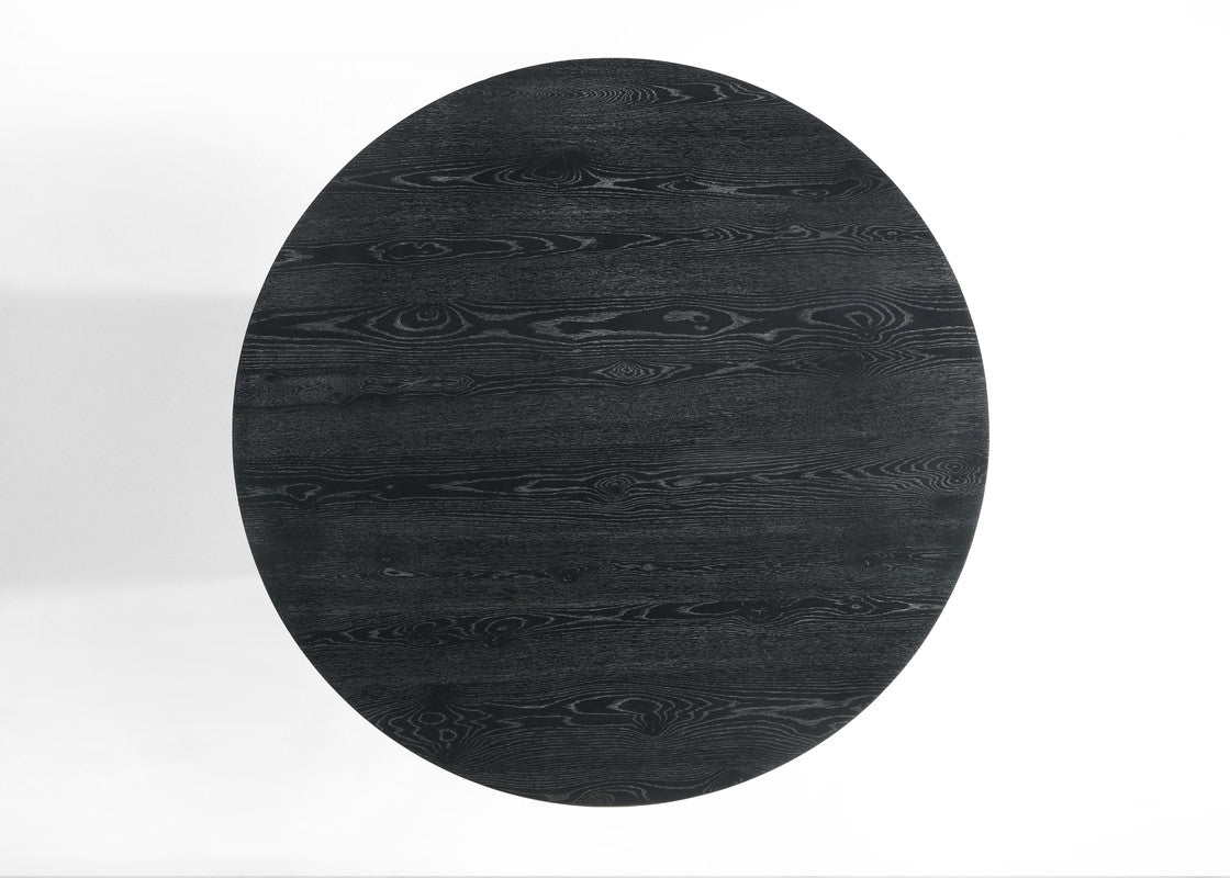Jasper Ebony Black 47" Round Dining Table