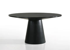 Jasper Ebony Black/Beige 47" 5-Piece Round Dining Set