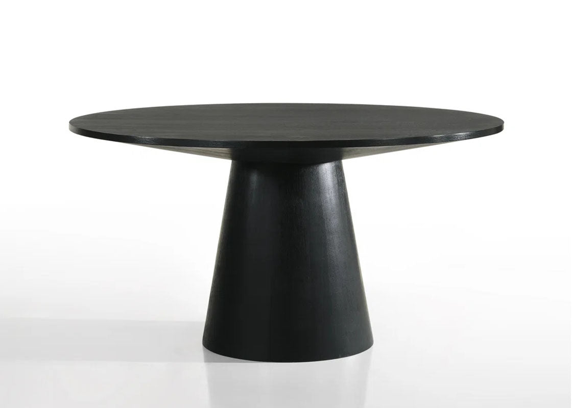 Jasper Ebony Black 47" Round Dining Table
