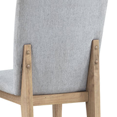 Caspian Oak/Gray 19"W Fabric Dining Chair (Set of 2)