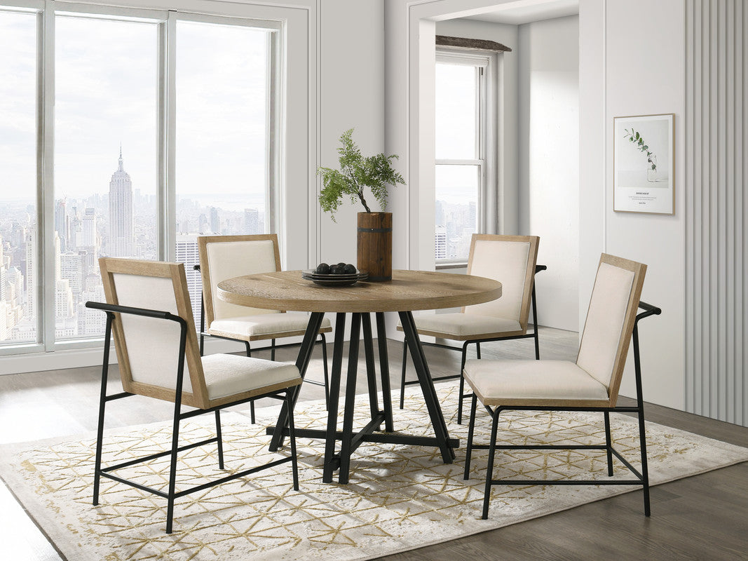 Tate Oak 47" Round Dining Set