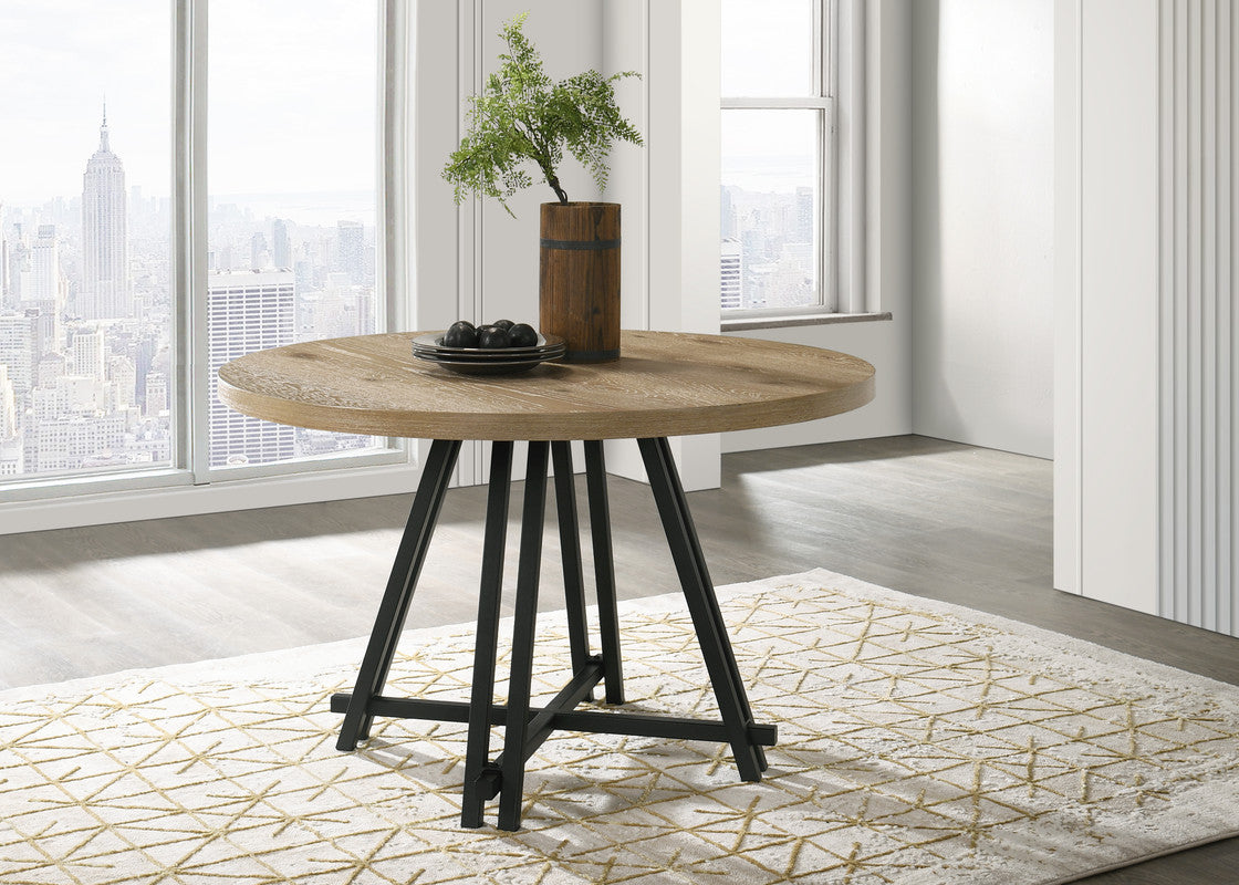 Tate Oak 47" Round Dining Table
