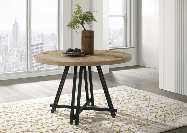 Tate Oak 47" Round Dining Table