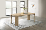 Magnus Oak 84" Rectangular Extendable Dining Table