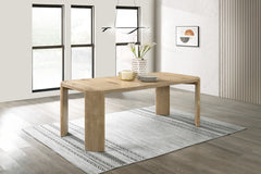 Magnus Oak 84" Rectangular Extendable Dining Table
