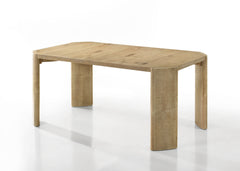Magnus Oak 84" Rectangular Extendable Dining Table