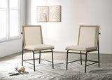 Magnus Oak 18.5"W Fabric Dining Chair (Set of 2)