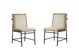 Magnus Oak 18.5"W Fabric Dining Chair (Set of 2)