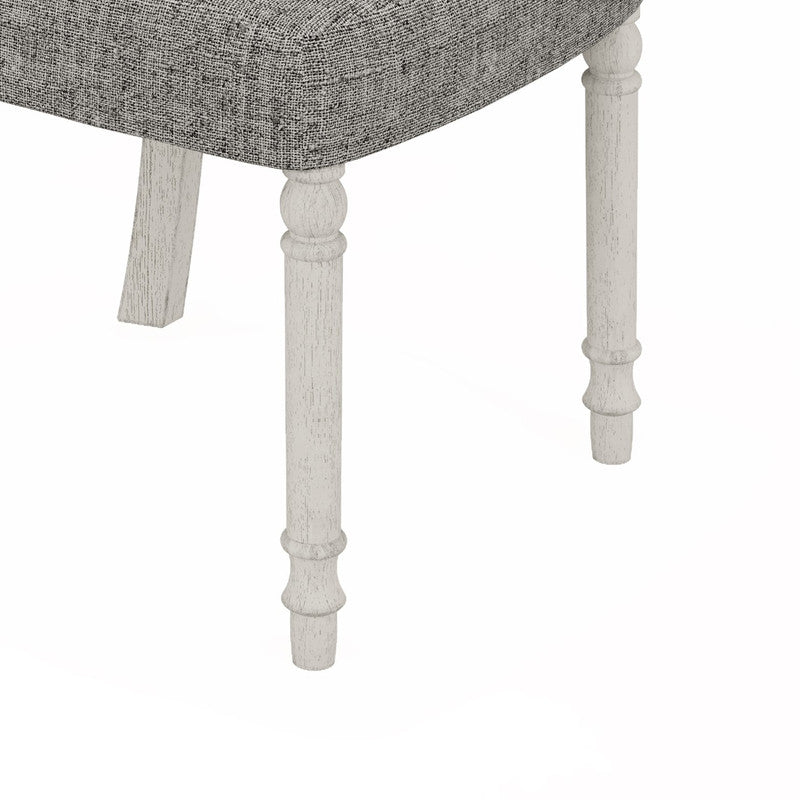 Tannen White/Gray 59" 5-Piece Round Dining Set