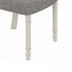 Tannen White/Gray 59" 5-Piece Round Dining Set