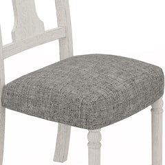 Tannen White/Gray 59" 5-Piece Round Dining Set